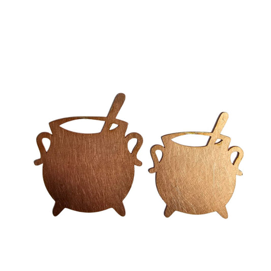 Copper Blanks - 414# Halloween pot copper blank - 24 Gauge, raw Solid
