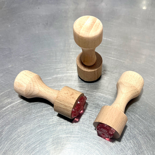 Enameling Supplies Stamp Wood Holder, great for enamel stamping