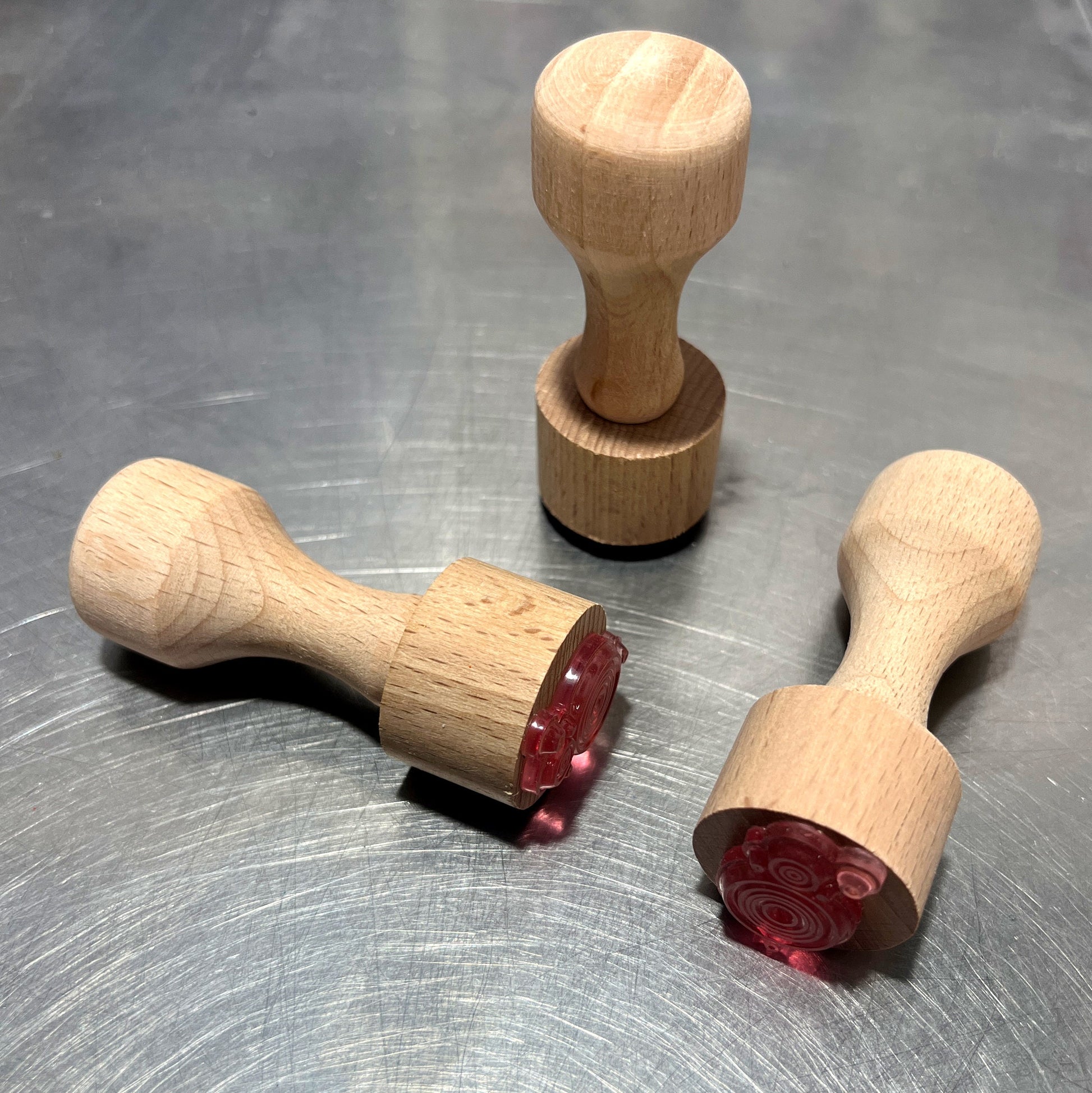 Enameling Supplies Stamp Wood Holder, great for enamel stamping