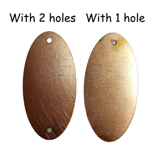 Copper Blanks - 06# Elliptic copper blank ,stamped solid copper, round stamping blank, personalized ,copper blank, raw copper