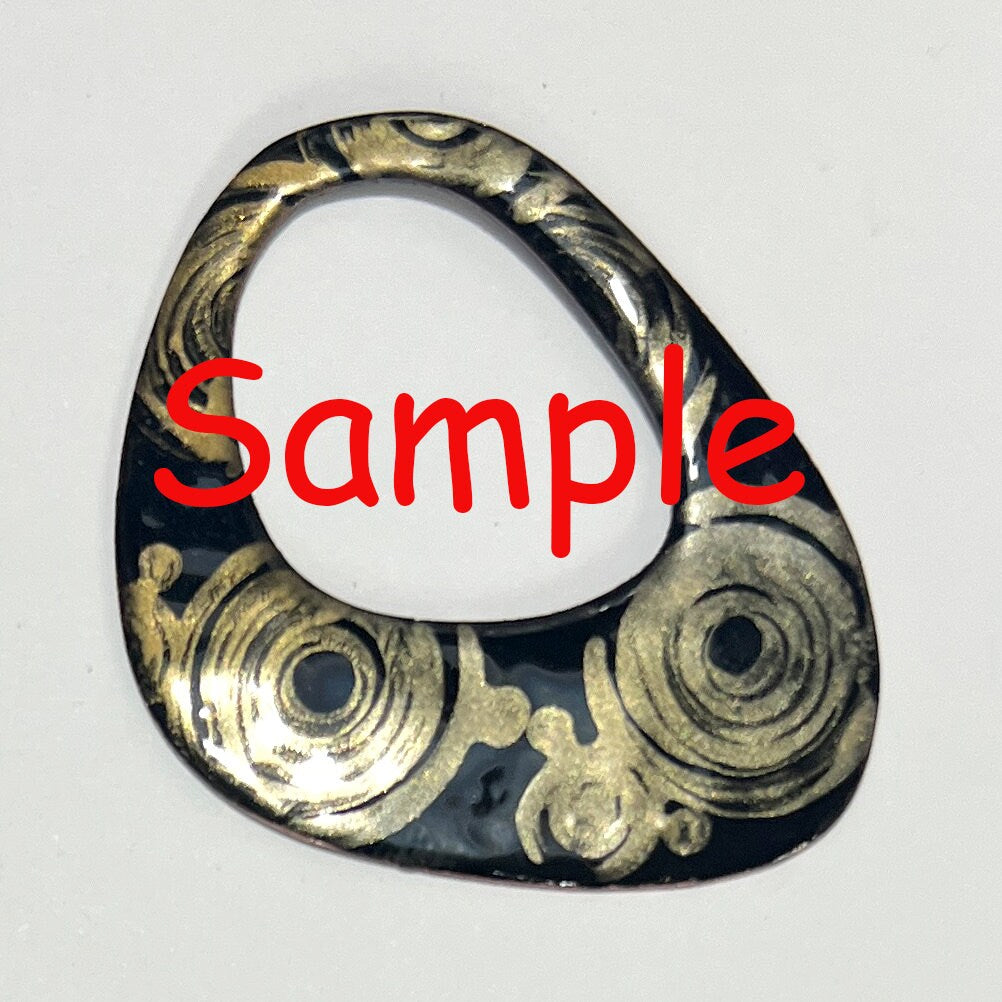 Enameling Supplies Stamp Wood Holder, great for enamel stamping