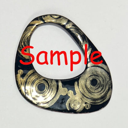 Enameling Supplies Stamp Wood Holder, great for enamel stamping