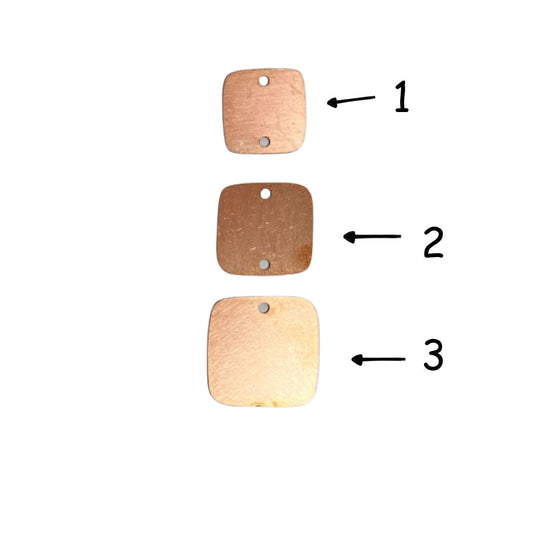 Copper Blanks - 783# New - Abstract Copper blank , stamped enamel , solid copper, stamping blank, personalized copper blank, raw copper