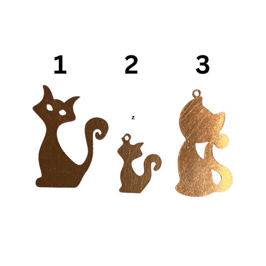 Copper - 331# Cat copper blank , stamped solid copper, round stamping blank, personalized , copper blank, raw copper