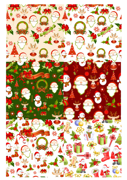 Holiday Ceramic Decals - Enamel, Fusible, Glass Fusing, Waterslide 11103