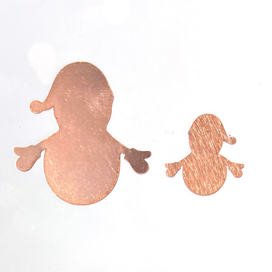 Copper Blanks - 103# Snowman Copper blank - 24 Gauge, Solid
