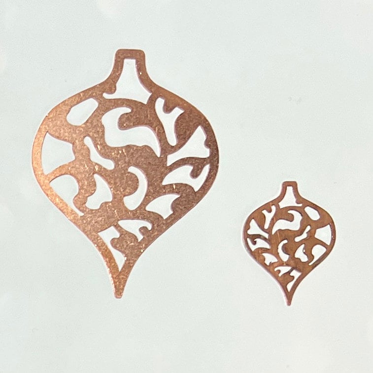 Copper Blanks - 317# Unique copper blank , stamped enamel , solid copper, stamping blank, personalized copper blank, raw copper