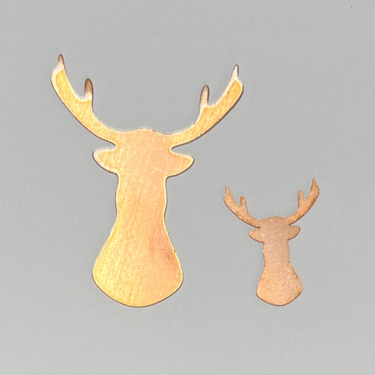 Copper - Sale 99# 20mm Christmas dear, Copper blank, solid copper, stamping blank, personalized 24 Gauge, Soid ,copper blank, raw copper