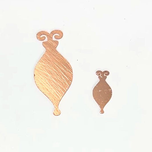 Copper - 316# Christmas Elements copper blank , stamped enamel , solid copper, stamping blank, personalized copper blank, raw copper