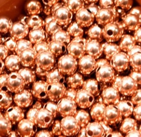 Copper Blanks - 187# Solid Raw Copper beads for enameling 3mm, 6mm, 7mm, 8mm