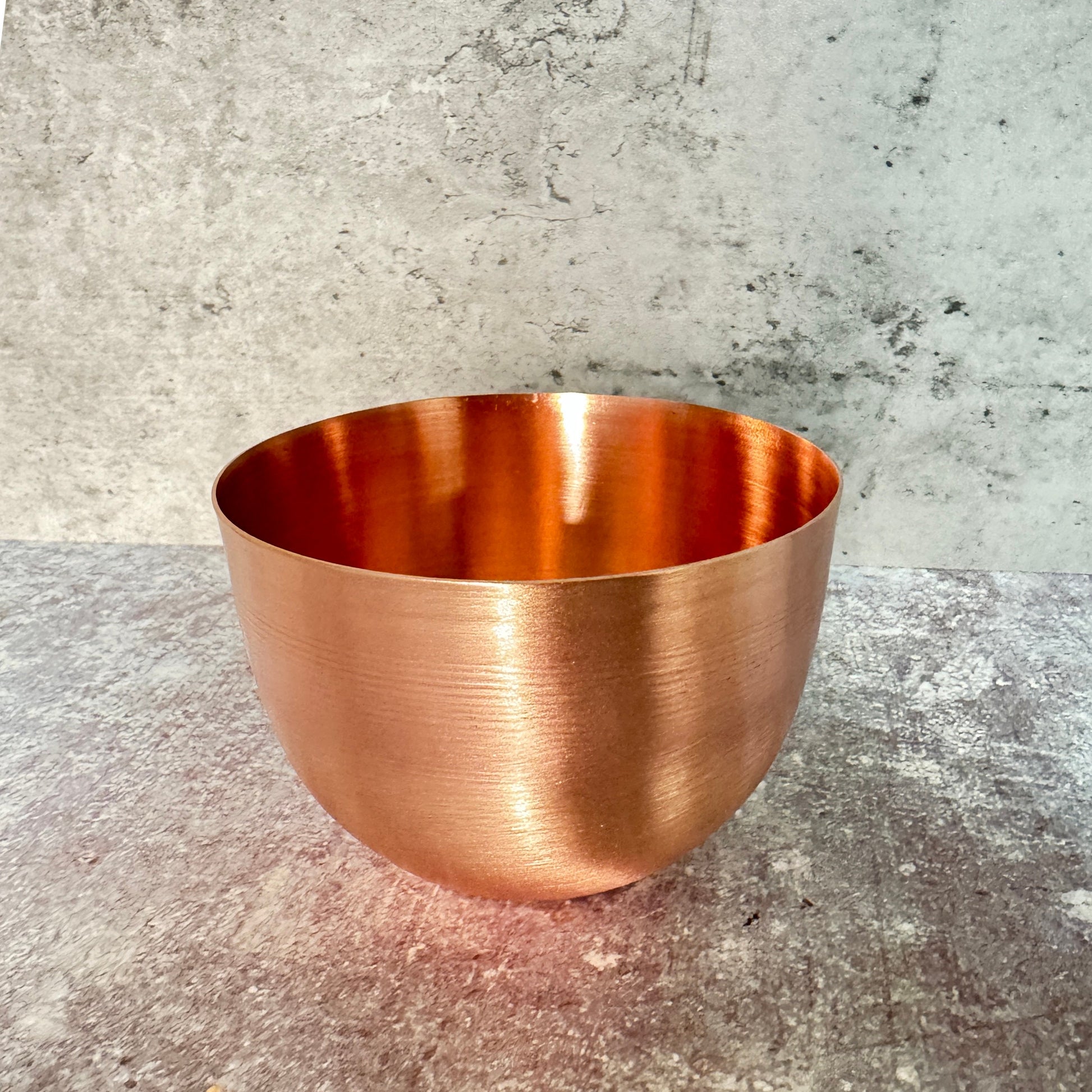 Copper Blanks - Raw Copper Solid Bowl #3 size 90mm diameter\3.5" 20ga - 0.8mm thickness, height 2.5 in