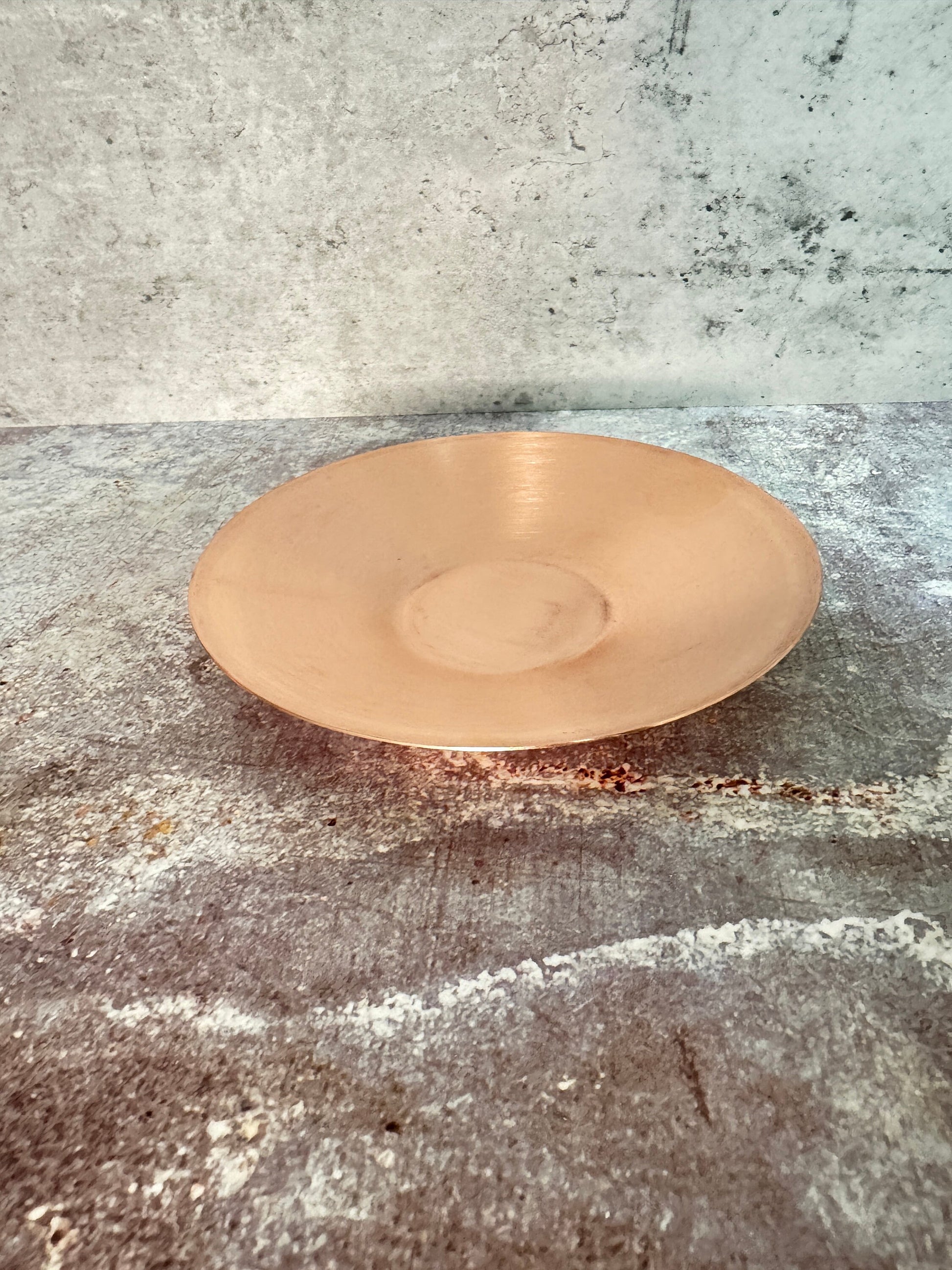 Copper Blanks - Raw Copper Solid Plate #5 size 150mm diameter\6" 21ga - 0.7mm thickness, height 0.75 in