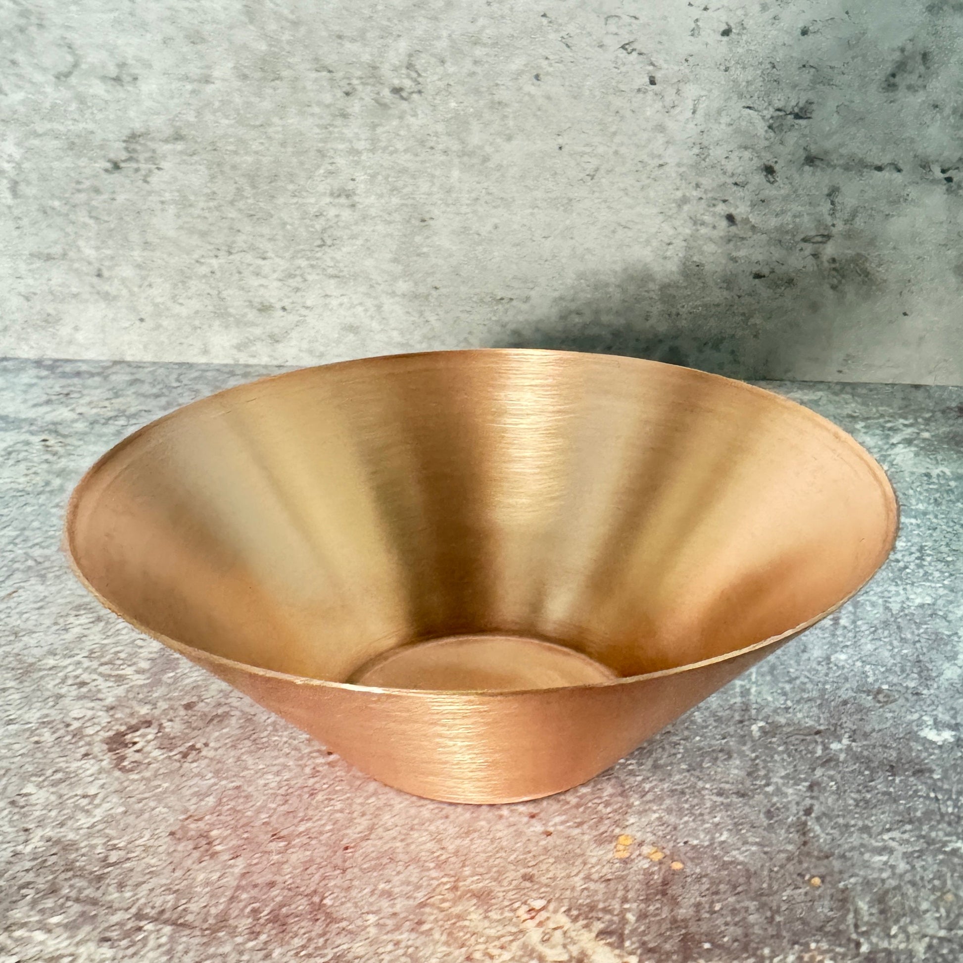 Copper Solid Bowl #8 - Raw Copper - 105mm Diameter, \4.2&quot; 22ga - 0.6mm height 1.5in - 40mm