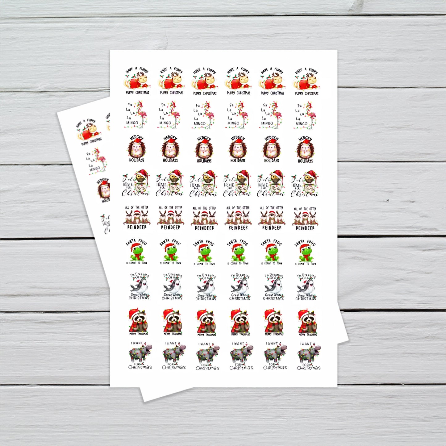 Christmas Ceramic and Enamel Decals, Fusible Glass Fusing Waterslide Decal 4030