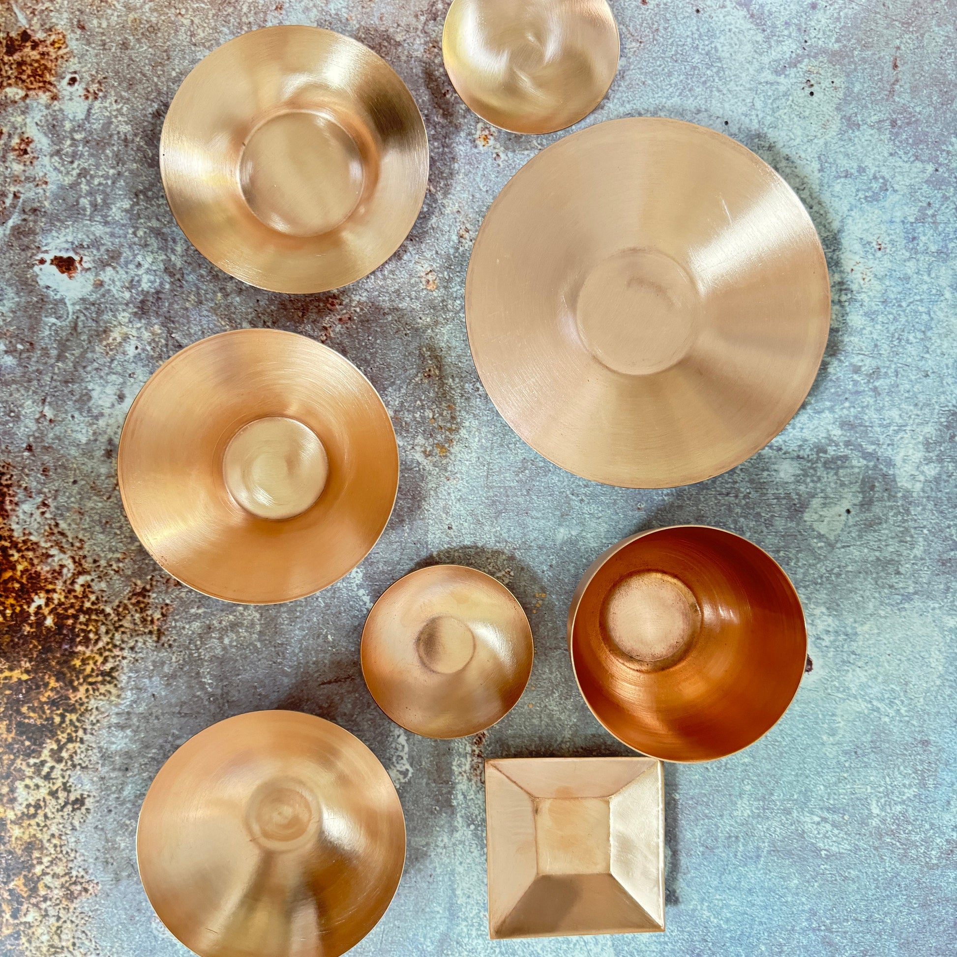 Copper Solid Bowl #4 - Raw Copper - 115mm Diameter, 22ga - 0.6mm thickness, height 0.75 in
