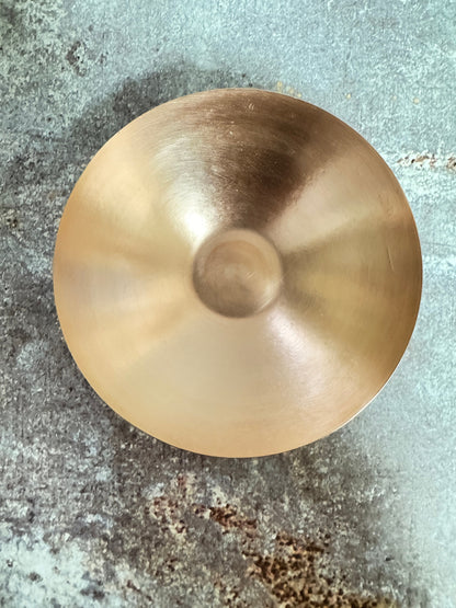 Copper Solid Bowl #6 - Raw Copper - 106mm Diameter, 20ga - 0.6mm thickness, height 1.5 in