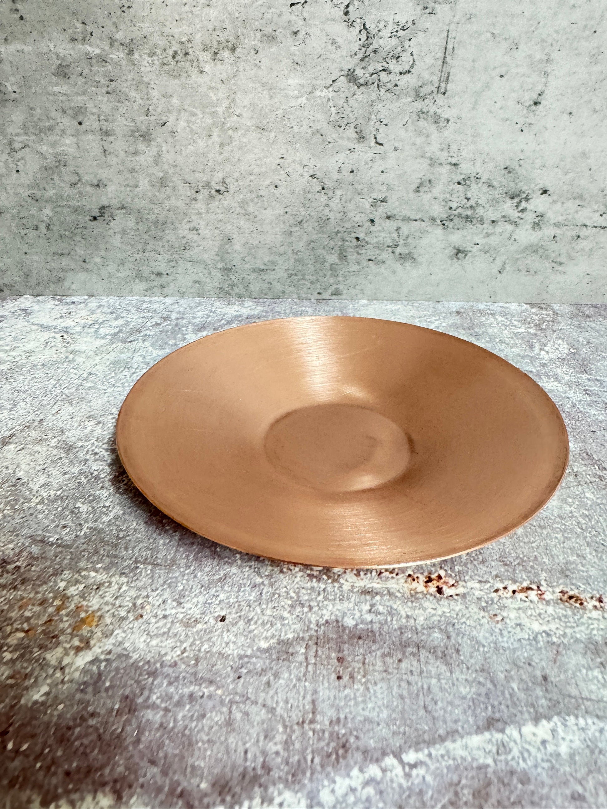 Copper Blanks - Raw Copper Solid Plate #5 size 150mm diameter\6" 21ga - 0.7mm thickness, height 0.75 in