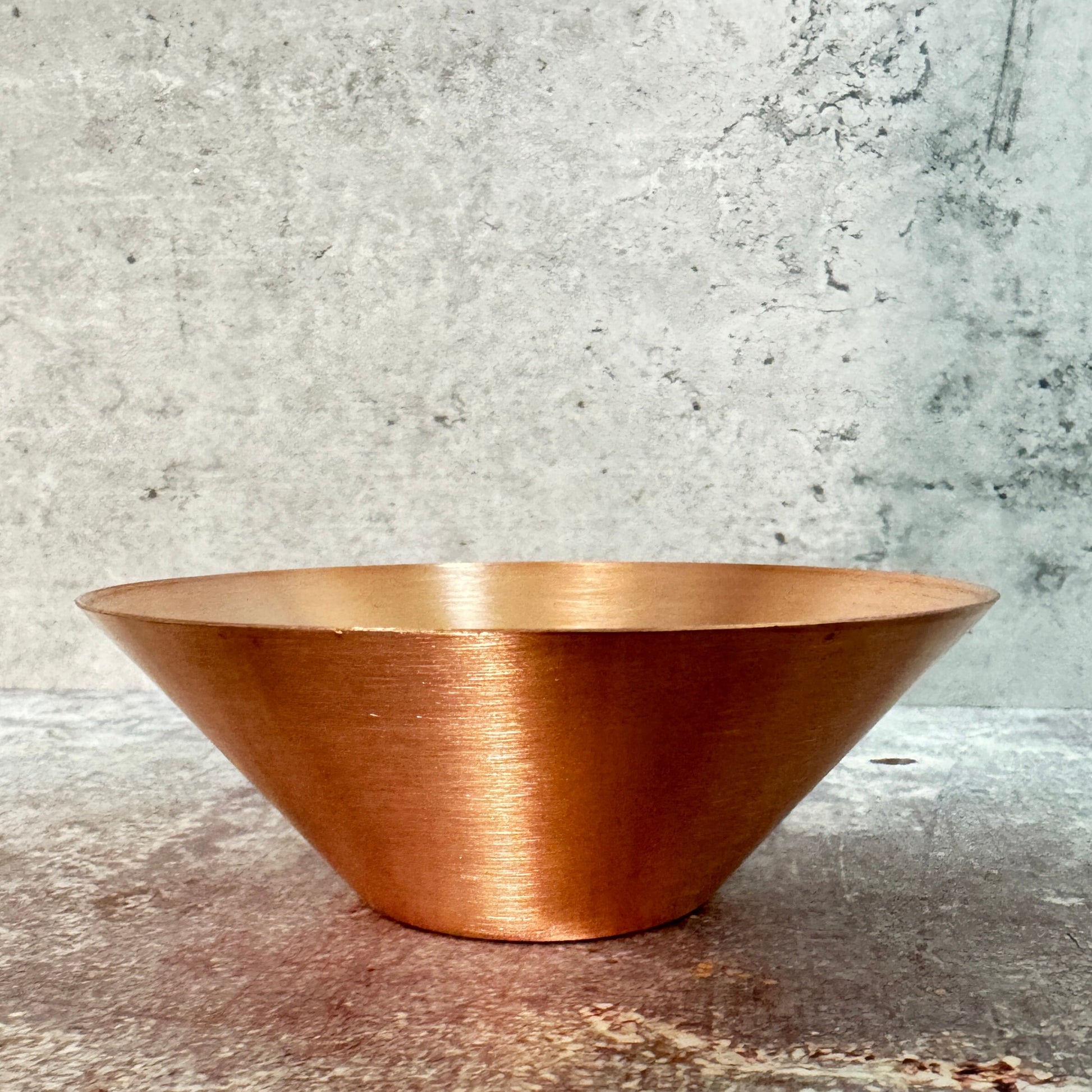 Copper Solid Bowl #8 - Raw Copper - 105mm Diameter, \4.2&quot; 22ga - 0.6mm height 1.5in - 40mm