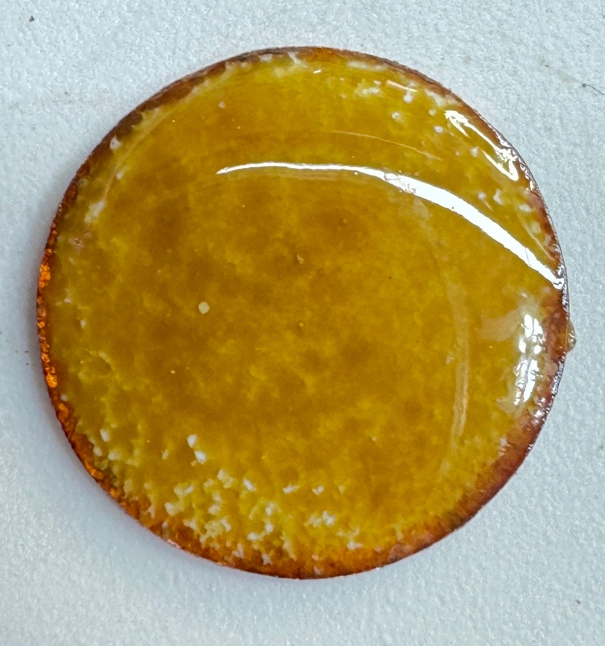 Pearly's Enamel Powder No. 446 Transparent Dark Silver Yellow 3oz. (85gr.) Great for torch/kiln/Cloisonné and Wet Packing Enameling