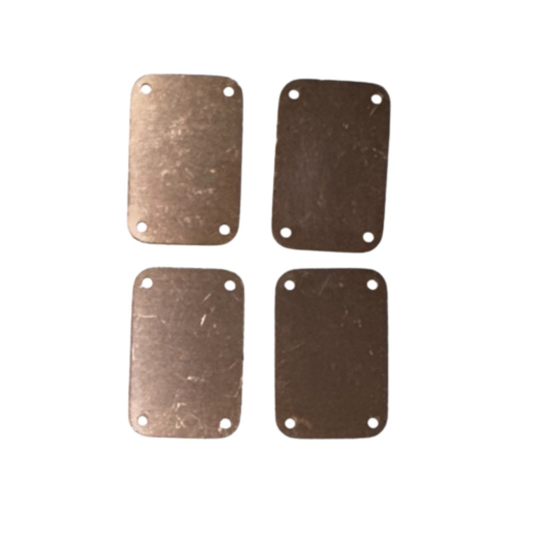 Copper Blanks - 938# Rectangle With 4 Holes copper blank, stamped solid copper, stamping blank, personalized, copper blank, raw copper