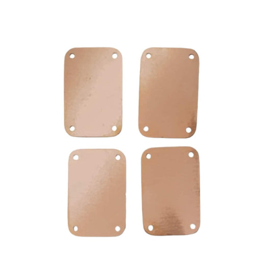 Copper Blanks - 938# Rectangle With 4 Holes copper blank, stamped solid copper, stamping blank, personalized, copper blank, raw copper