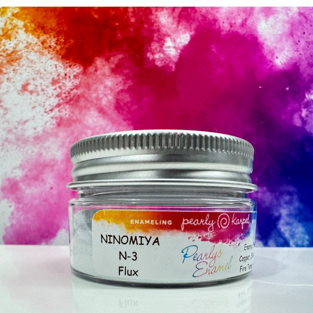 New Enamel Powder No. N55 NINOMIYA Transparent Very Pale Water Blue 1oz. (28gr.) Great for torch/kiln/Cloisonné and Wet Packing Enameling
