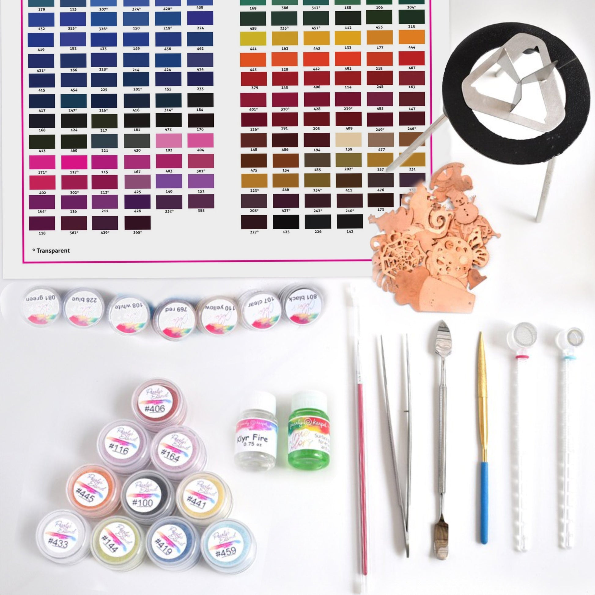Enameling Supplies The secrets Of Copper Enameling Finally Revealed" Course Kit - All you need to create the projects in the online course
