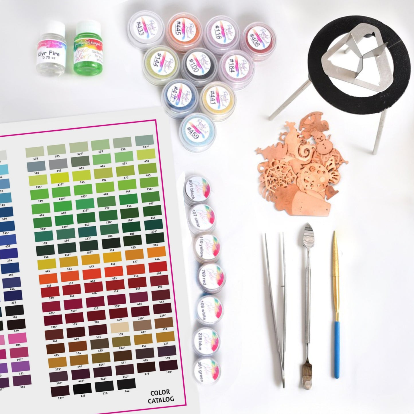 Enameling Supplies The secrets Of Copper Enameling Finally Revealed" Course Kit - All you need to create the projects in the online course
