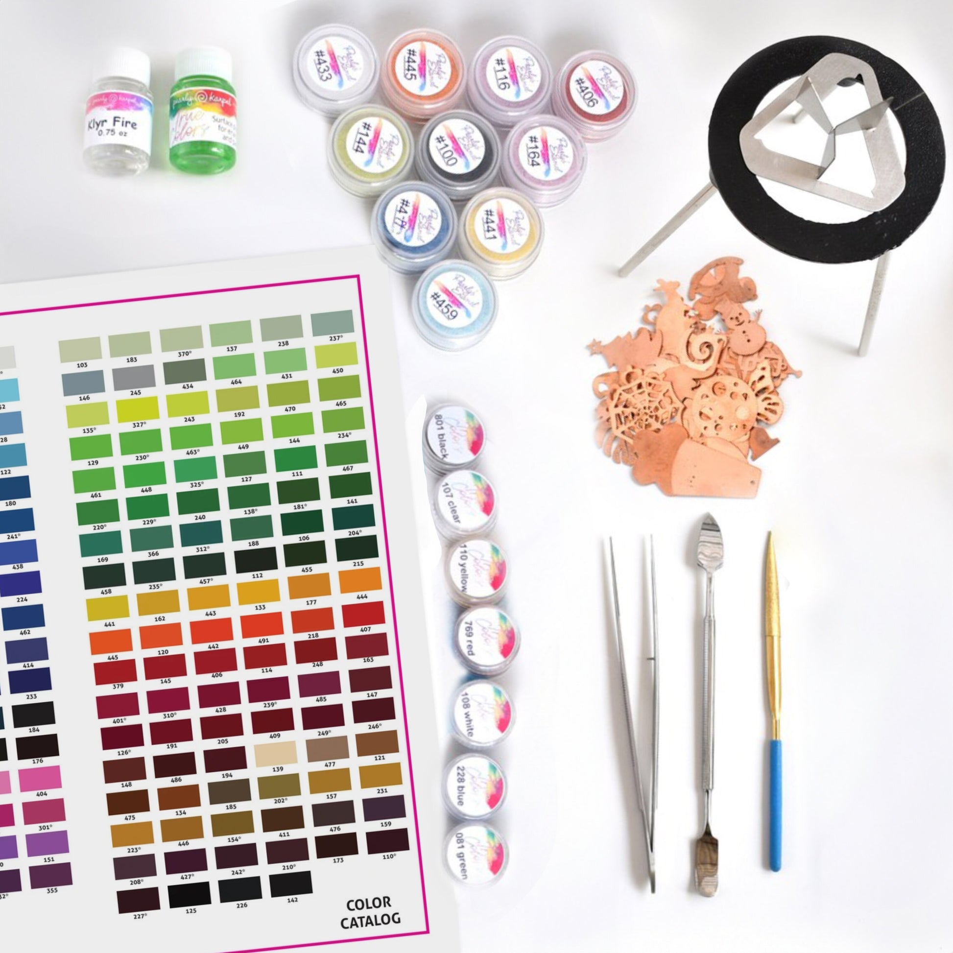 Enameling Supplies The secrets Of Copper Enameling Finally Revealed" Course Kit - All you need to create the projects in the online course