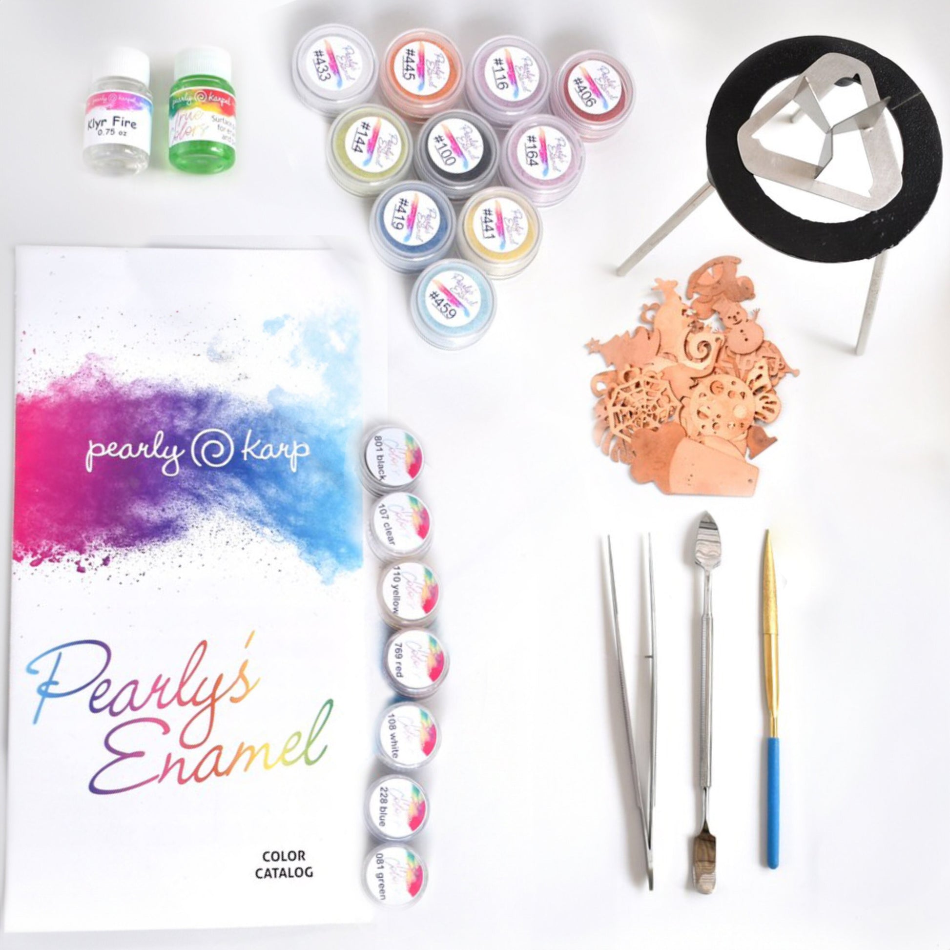 Enameling Supplies The secrets Of Copper Enameling Finally Revealed" Course Kit - All you need to create the projects in the online course