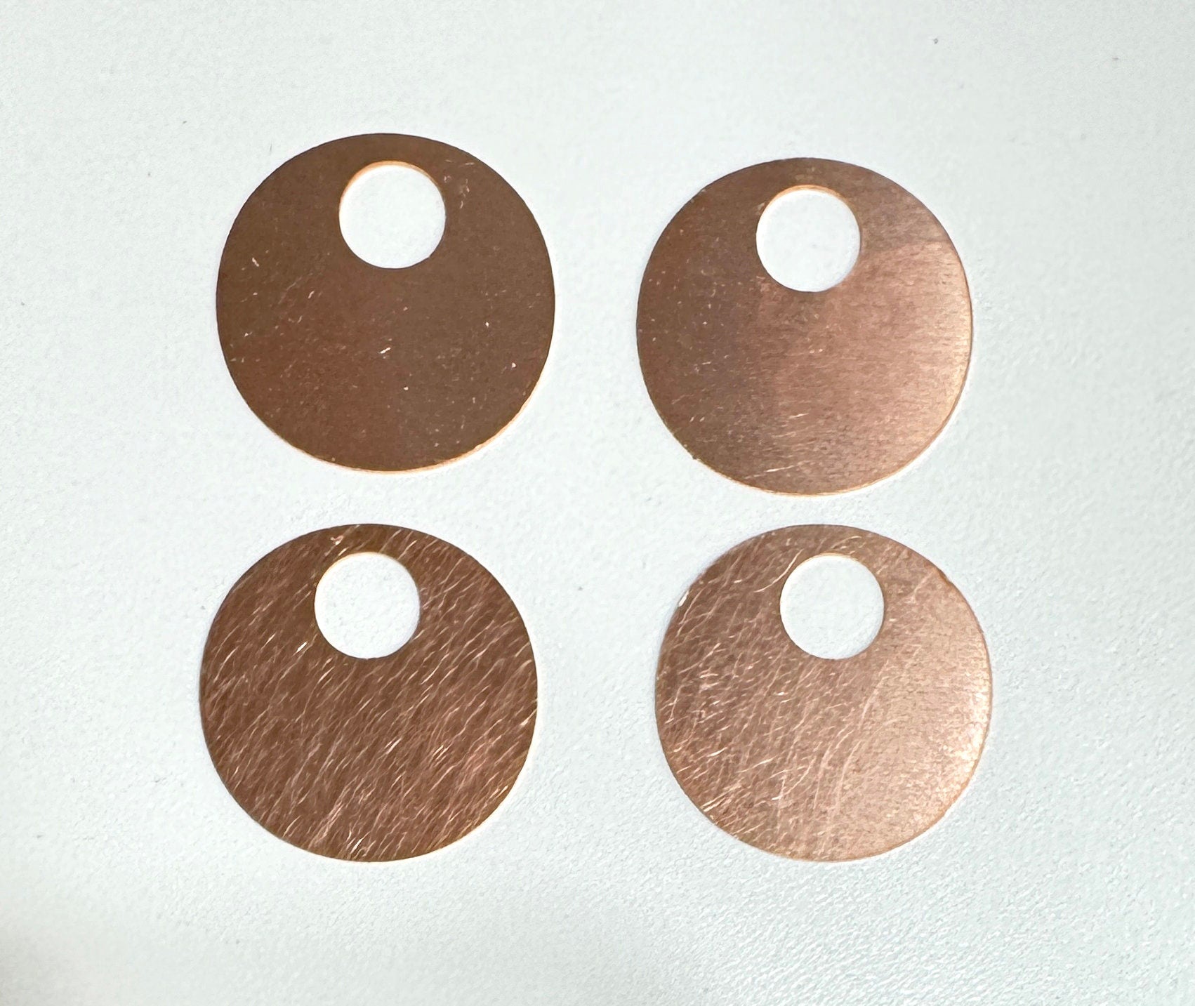 Copper Blanks - 917# Round copper blank, 24 Gauge, Solid