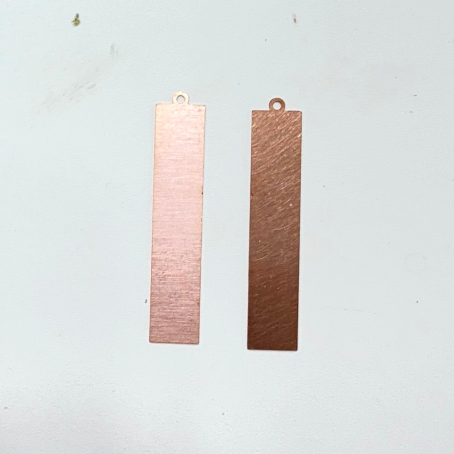 Copper Blanks - 914# Rectangle ,copper blank pack of 4- 24 Gauge, Solid