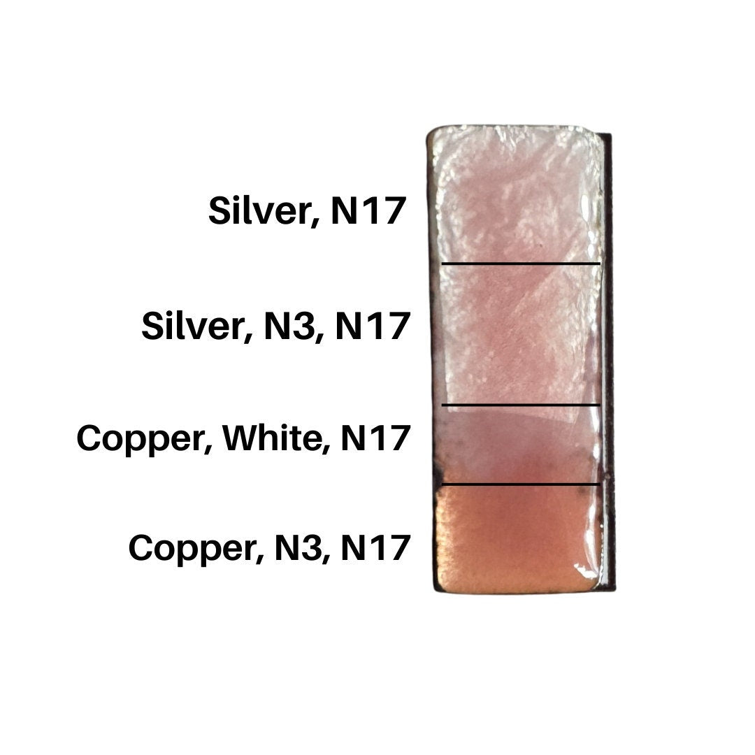 Transparent Enamel Powder NINOMIYA N-17, Pale Silver Pink, 1oz (28gr), Torch/Kiln/Cloisonné, Wet Packing