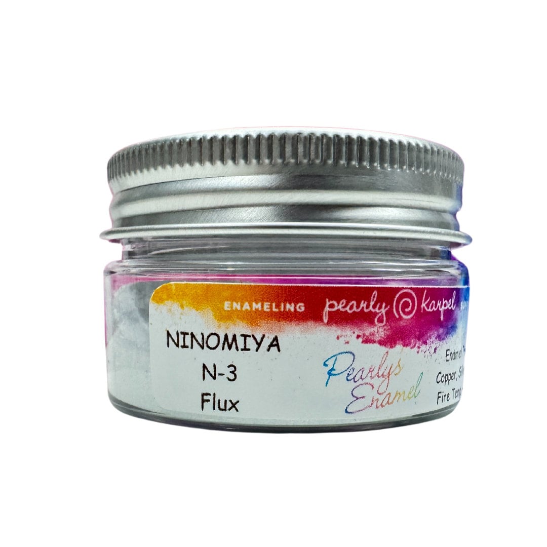 New Enamel Powder No. N55 NINOMIYA Transparent Very Pale Water Blue 1oz. (28gr.) Great for torch/kiln/Cloisonné and Wet Packing Enameling