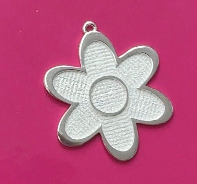 Fine Silver 999 Flower Blanks for Enameling, Just Add Enamel, Jewelry Craft Supplies