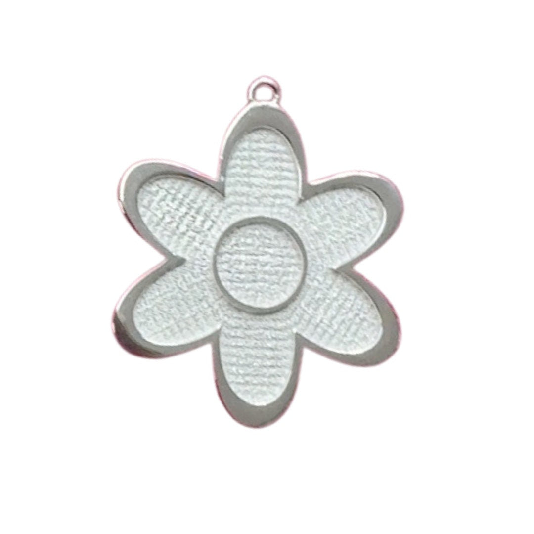 Fine Silver 999 Flower Blanks for Enameling, Just Add Enamel, Jewelry Craft Supplies