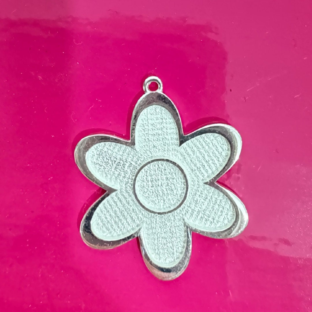 Fine Silver 999 Flower Blanks for Enameling, Just Add Enamel, Jewelry Craft Supplies
