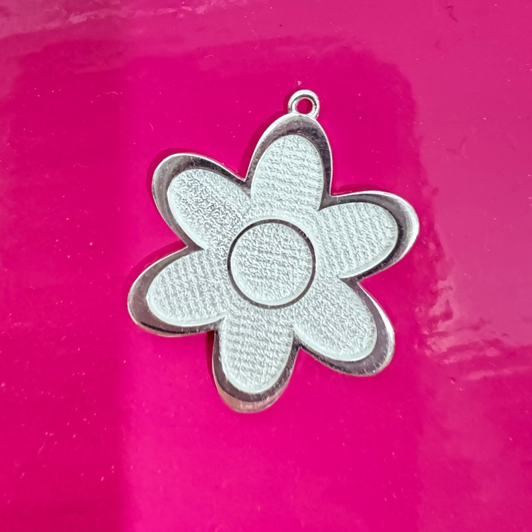 Fine Silver 999 Flower Blanks for Enameling, Just Add Enamel, Jewelry Craft Supplies