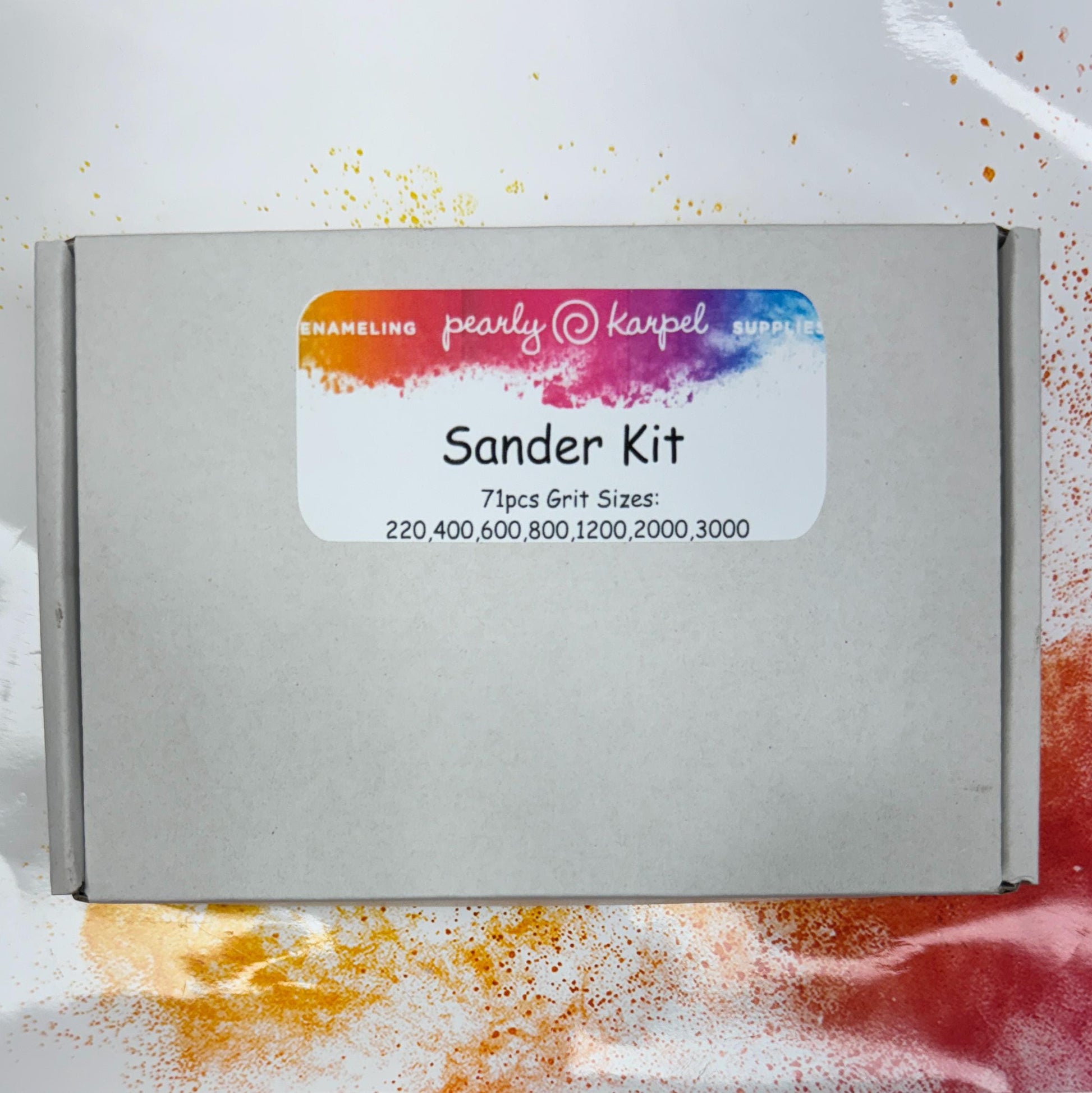 Micro Sander for Small Projects finger sander for crafts with 71pcs 3.5 x 1 Inch Assorted Sandpaper Grit Great For Cloisonné