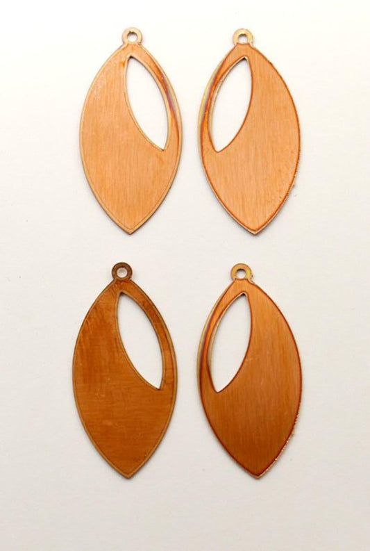 24 Gauge Copper Blanks, Metal Stamping Blank, Solid Raw Copper Charms, Copper Stamping Tags, Personalized Necklace, Bracelet, Earring Charm