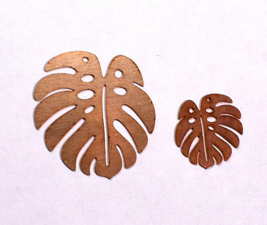 Flat 24 Gauge Copper Blanks for Earrings or Pendant, Enameling Stamping Texturing, Copper Metal Leaf Charms, Enamel Jewelry Supplies, #479