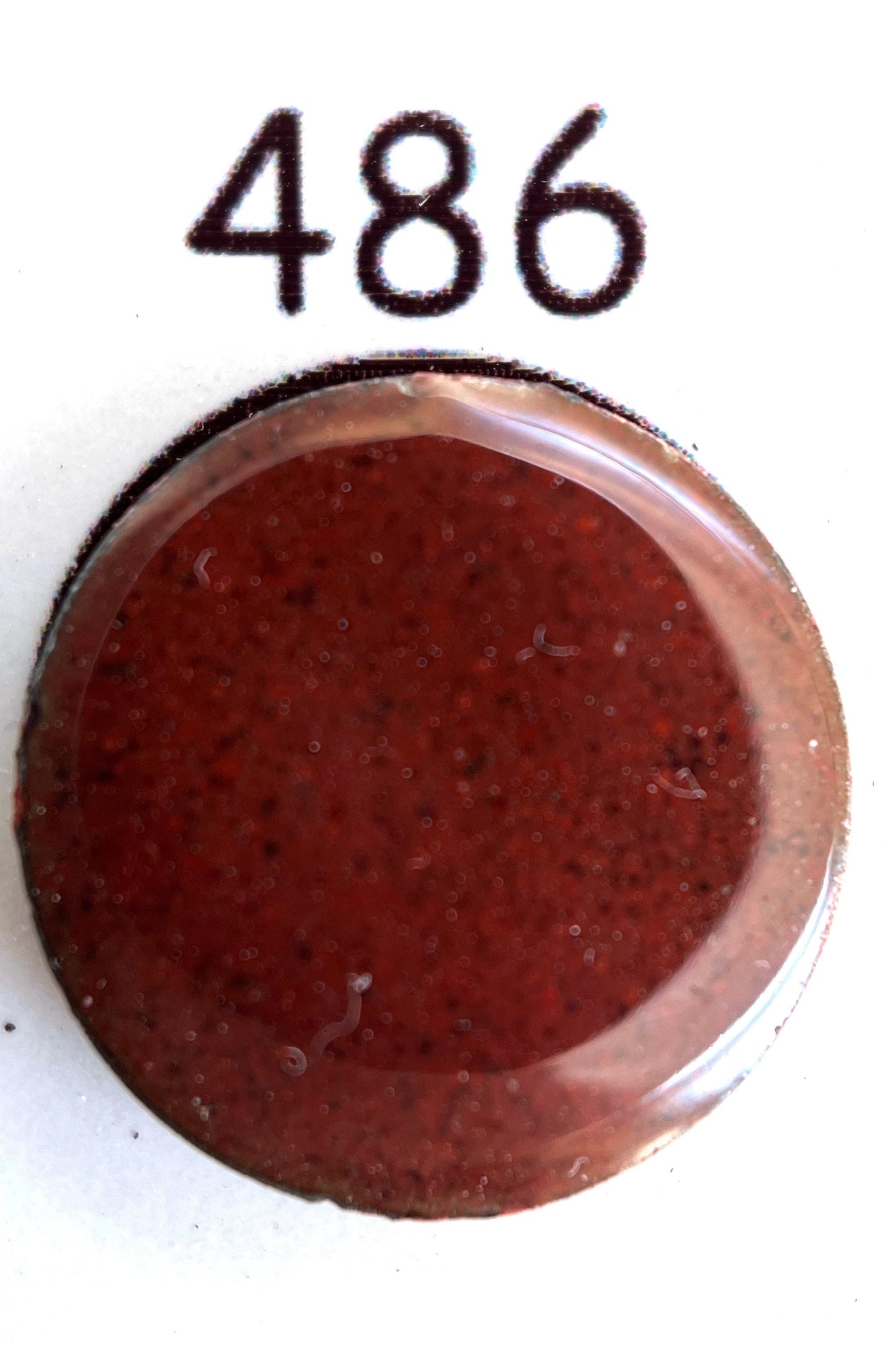Pearly's Enamel Powder No. 486 Opaque Mahogany Flame 3oz. (85gr.) Great for torch/kiln/Cloisonné and Wet Packing Enameling