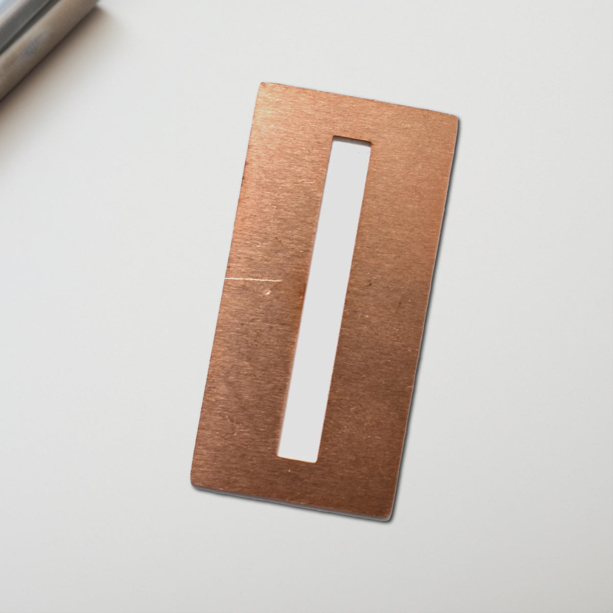 Copper Rectangle Copper Blanks - 829# 35mm Rectangle copper blank , stamped solid coppe ...