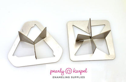 3 or 4 Point V-Shaped Raised Sections, Stainless Steel Kiln Firing Stilt for Enameling, Enamel Work, 4-Prong Trivet, Torch Firing Supply