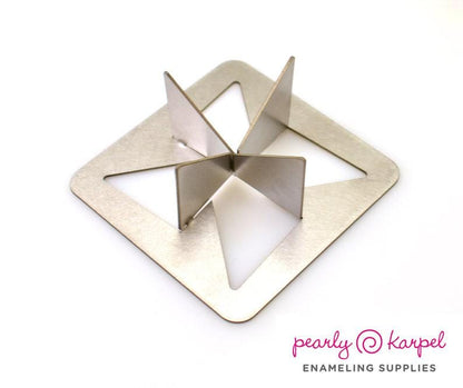 3 or 4 Point V-Shaped Raised Sections, Stainless Steel Kiln Firing Stilt for Enameling, Enamel Work, 4-Prong Trivet, Torch Firing Supply