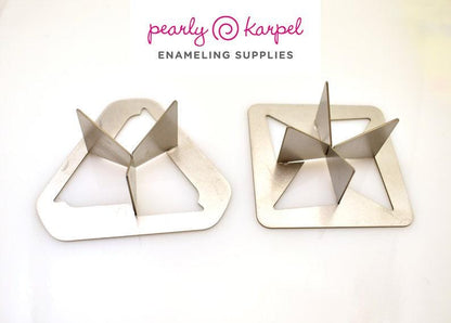 3 or 4 Point V-Shaped Raised Sections, Stainless Steel Kiln Firing Stilt for Enameling, Enamel Work, 4-Prong Trivet, Torch Firing Supply