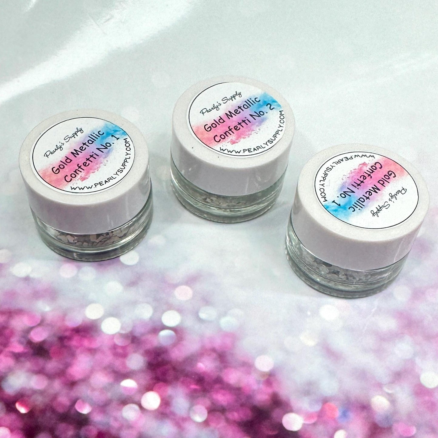 Gold and Silver Metallic Confetti for Enamel, Resin, and Jewelry Making – Sparkling Gold Flakes for Kiln and Torch Firing