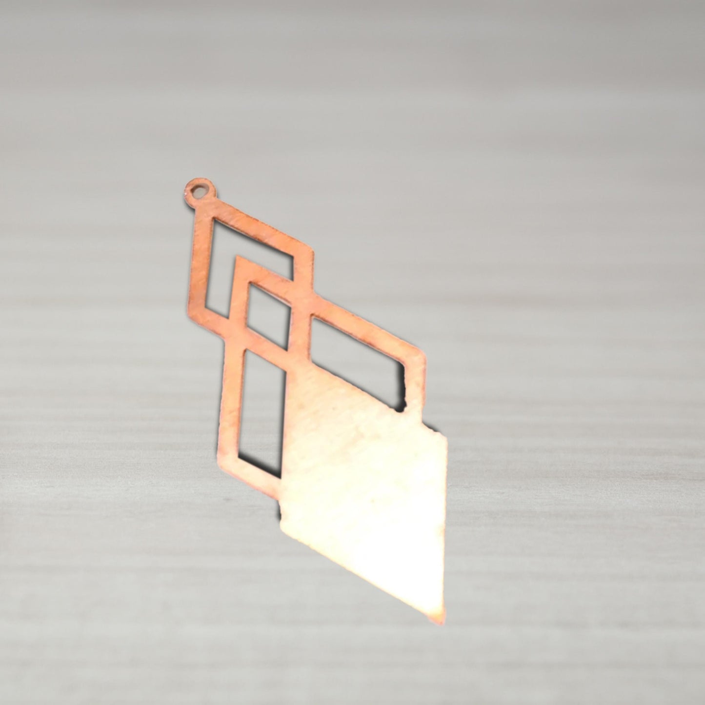 Copper Blanks - 442# Geometric Copper blank - 24 Gauge, Solid