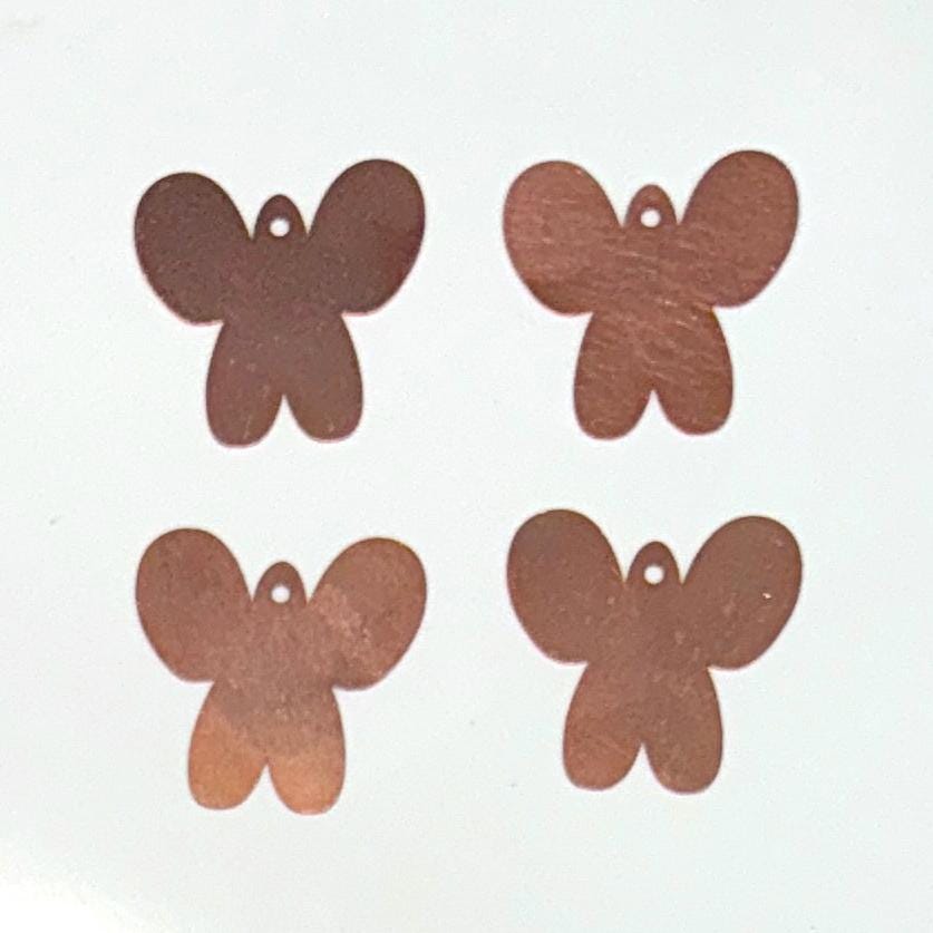 Copper Blanks - 182# Butterfly copper blank - 24 Gauge, Solid