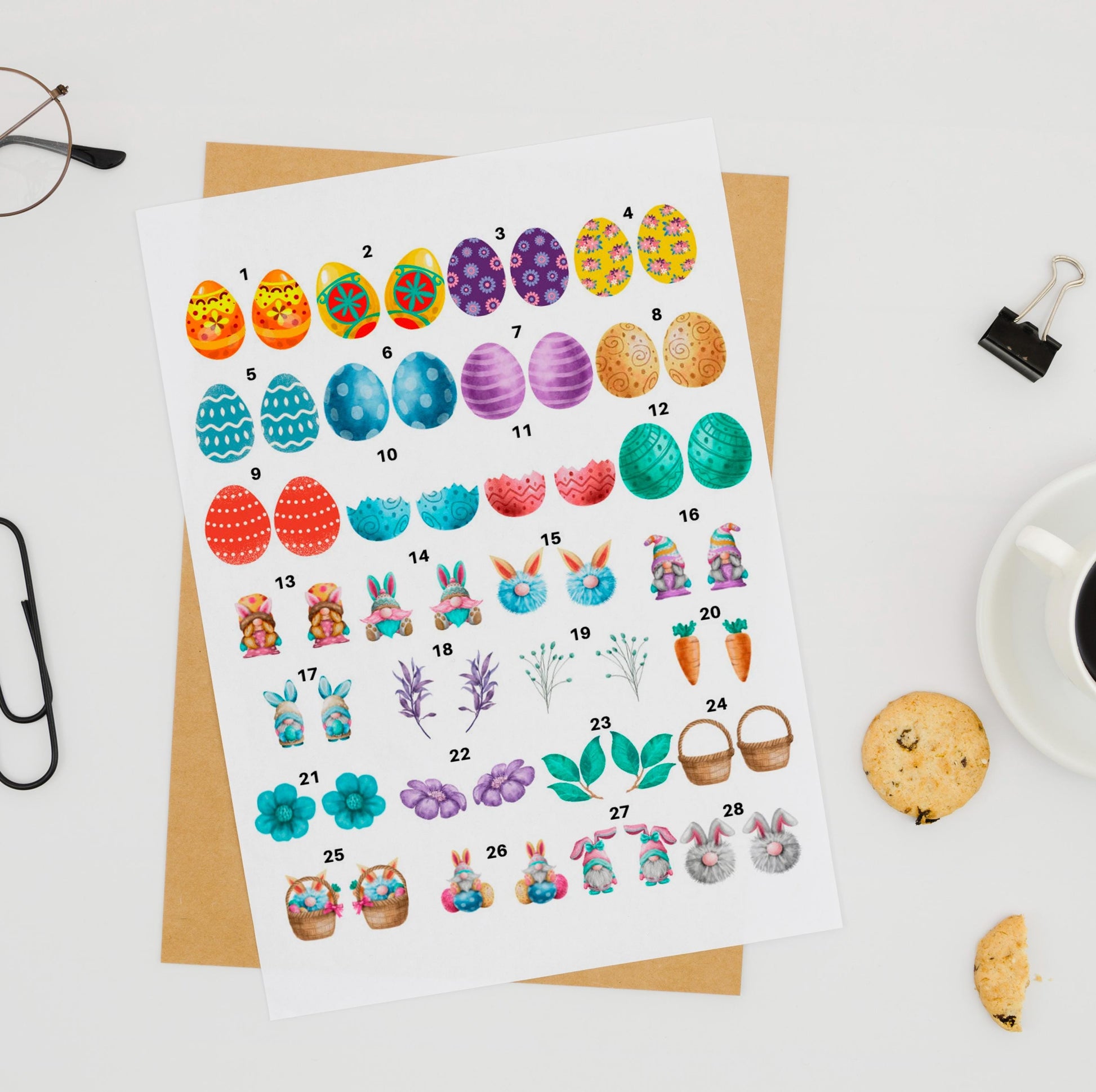 Decals, Gnome Easter Ceramic decals - Enamel Decal - Fusible Decal - Glass Fusing Decal ~ Waterslide Decal 4014